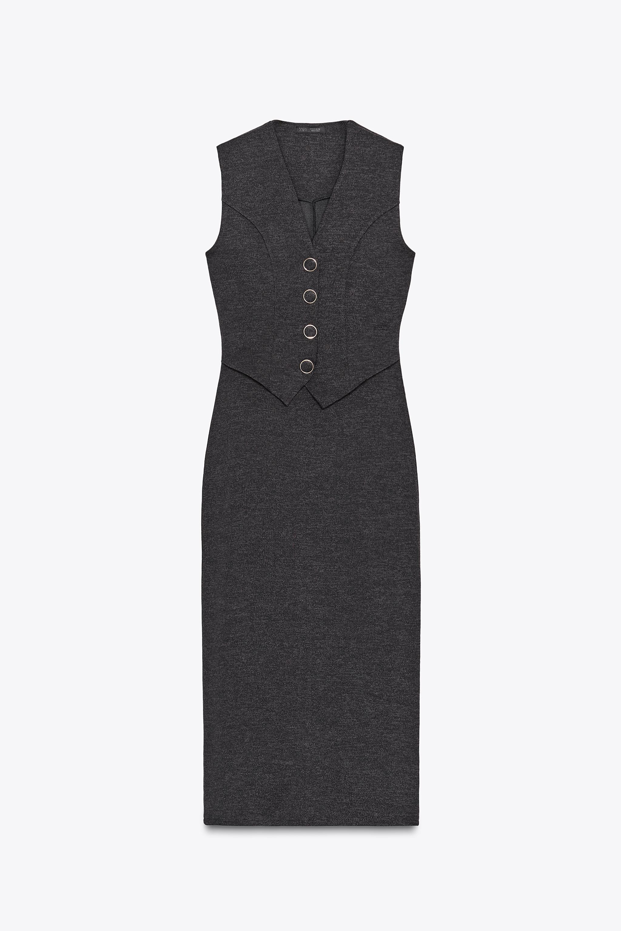 MIDIKLEID MIT KNÖPFEN | Zara DE