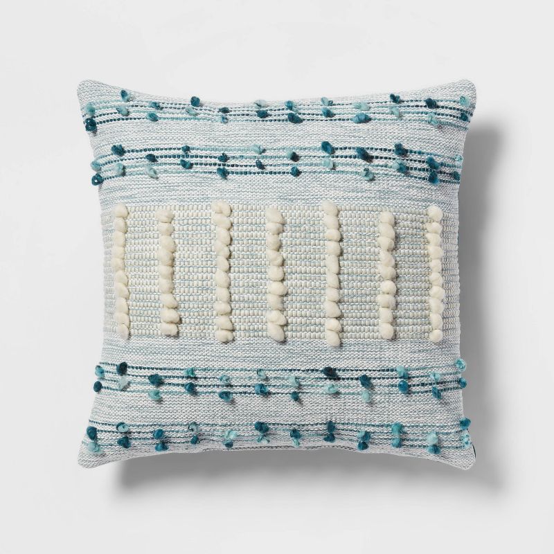 Euro Texture Decorative Throw Pillow Teal Blue - Threshold™ | Target