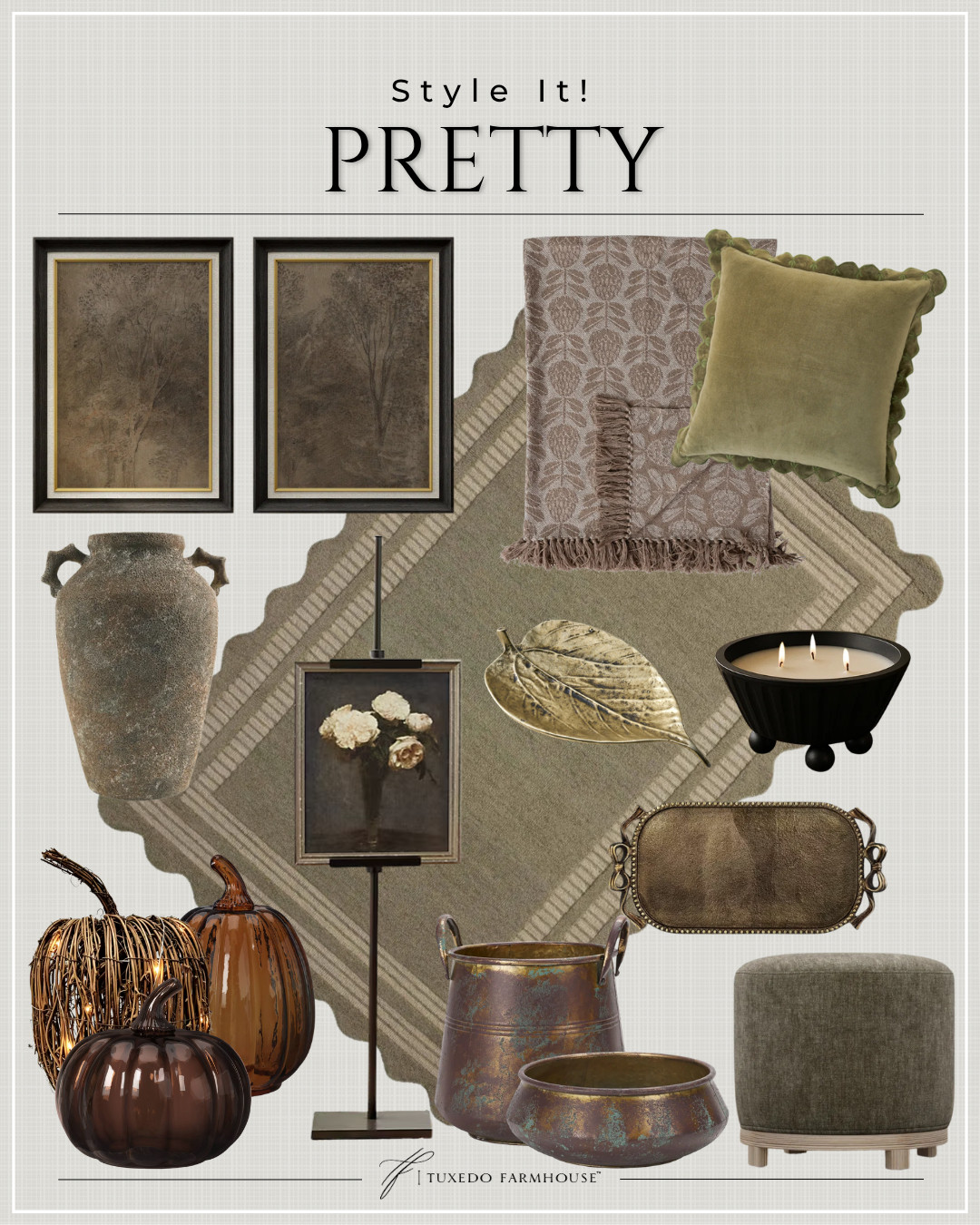 Such a pretty mix for transitioning into fall! 🍂 I love the warm olive tones, rich bronze accents, soft textures and those gorgeous glass pumpkins. These pieces make it so easy to add a little seasonal warmth without going overboard. 🤎

#LTKHome #LTKSeasonal #LTKStyleTip #FallDecor #FallHome #AutumnDecor #CozyHome #HomeDecorFinds 

 #LTKSeasonal #LTKHome #LTKSaleAlert