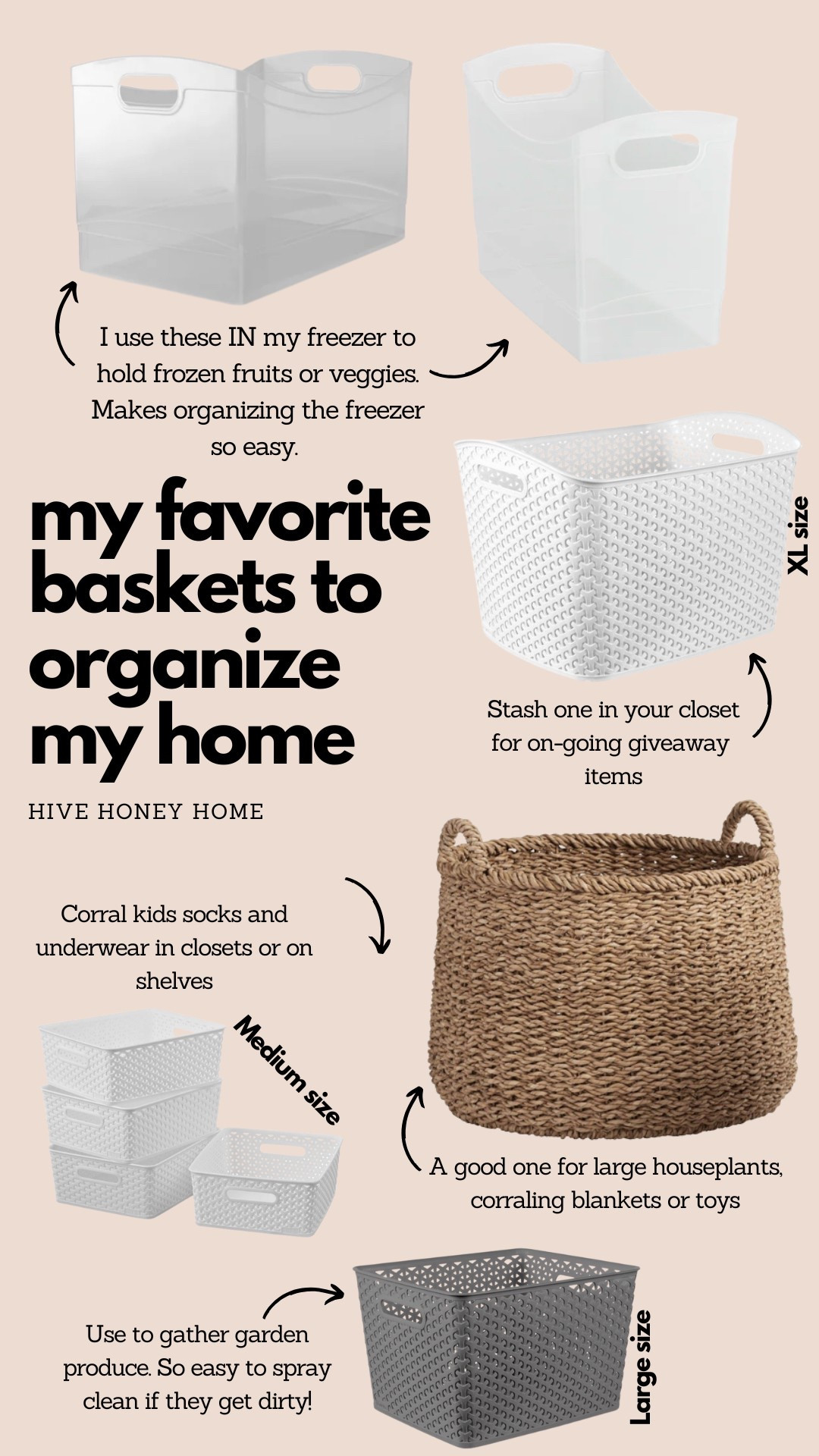 From organizing the freezer to closets to pantry these baskets keep my home organized, and I’ve relied on them for years!

#LTKHome #LTKFamily #LTKOver40
