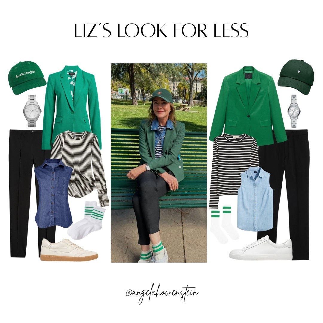 Another Liz look for less because her style on Shrinking is just too good.
The green blazer + stripes + sneakers combo feels effortless, comfy, and still really pulled together.

#lookforless #shrinkingstyle #tvstyleinspo #casualchic #everydayoutfit #blazerstyle #stripetee #sneakerlook #ltkfinds #ltkit #styleinspo



#LTKOver40 #LTKootd