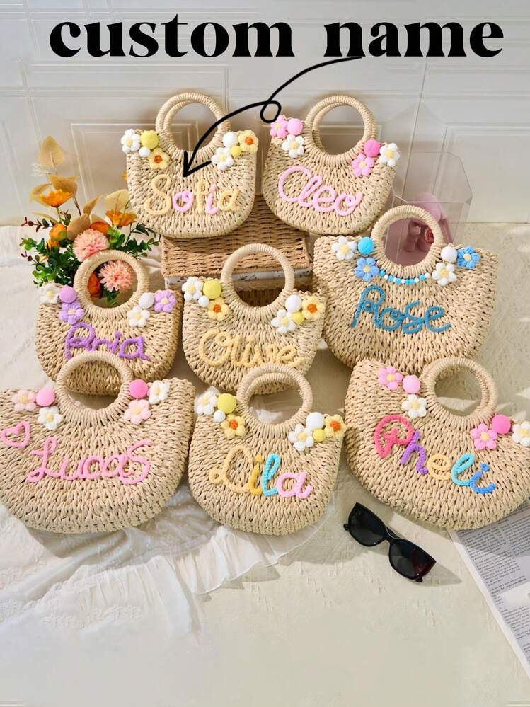 Personalized Handbag, Little Girl Personalized Bag, Children's Personalized Handbag, Girl's Gift, Bridesmaid Custom Gift, Personalized Bag | SHEIN