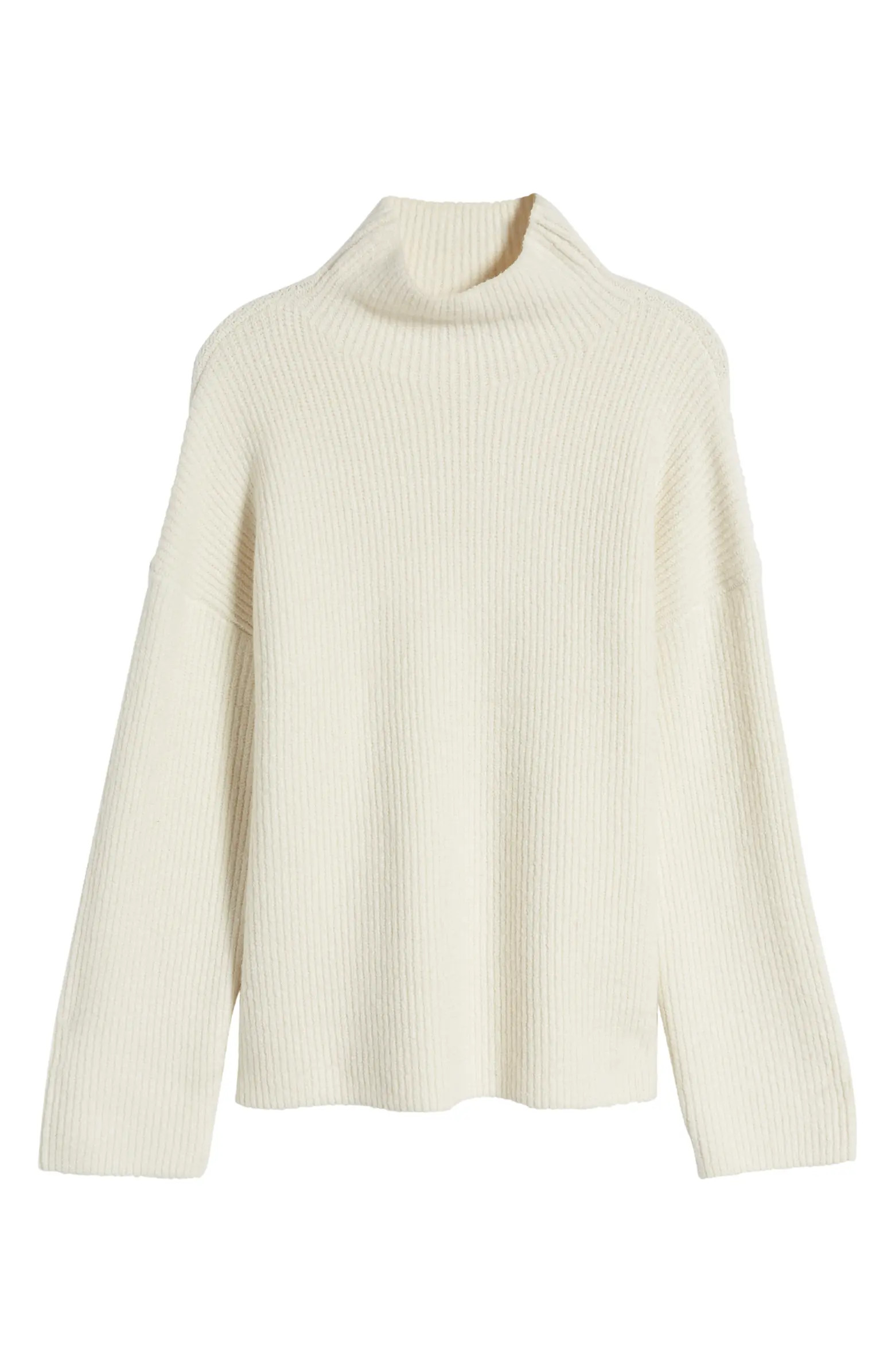 Relaxed Turtleneck Cotton Blend Sweater | Nordstrom