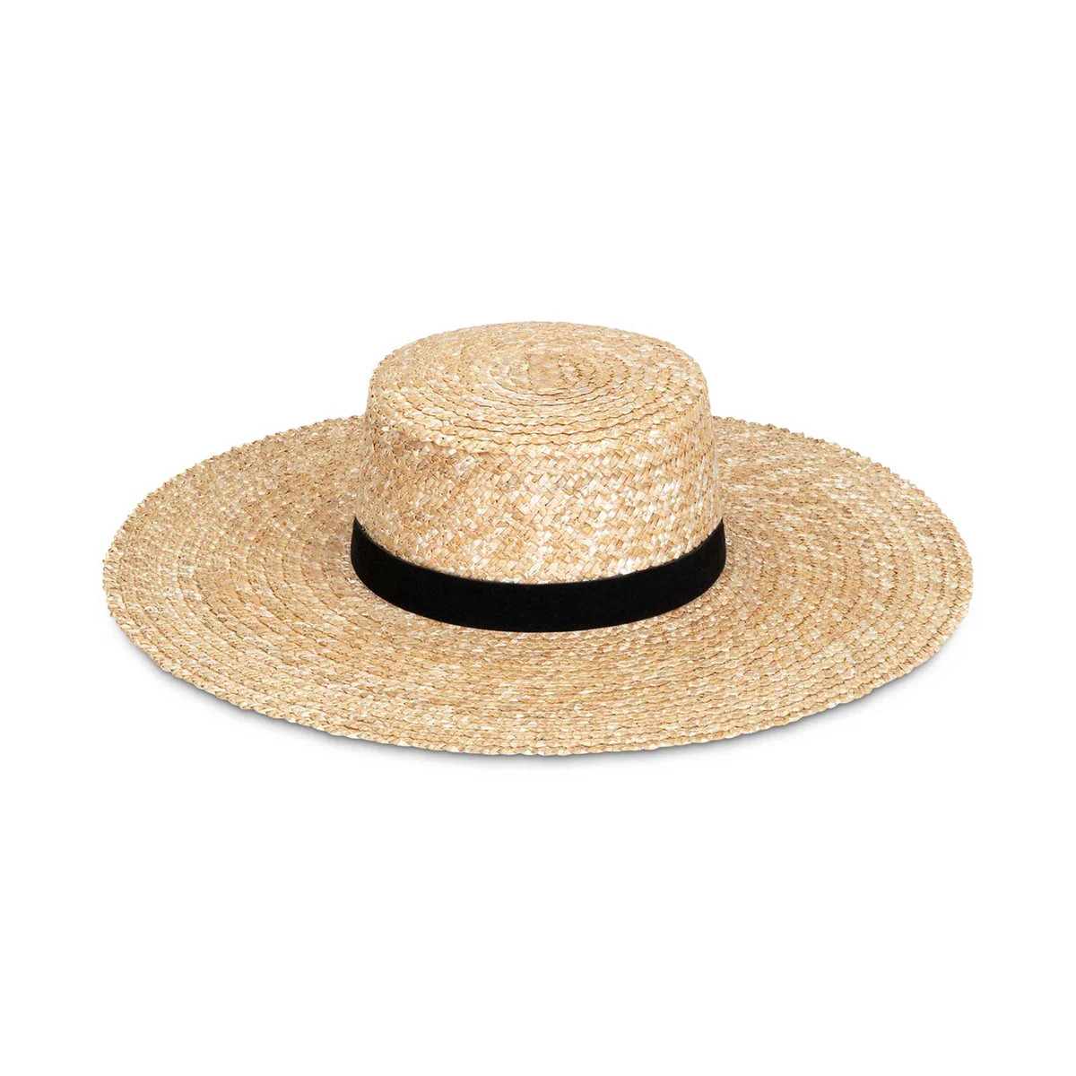 Mira Wide Boater - Straw Boater Hat in Natural | Lack of Color [US] | Lack of Color US