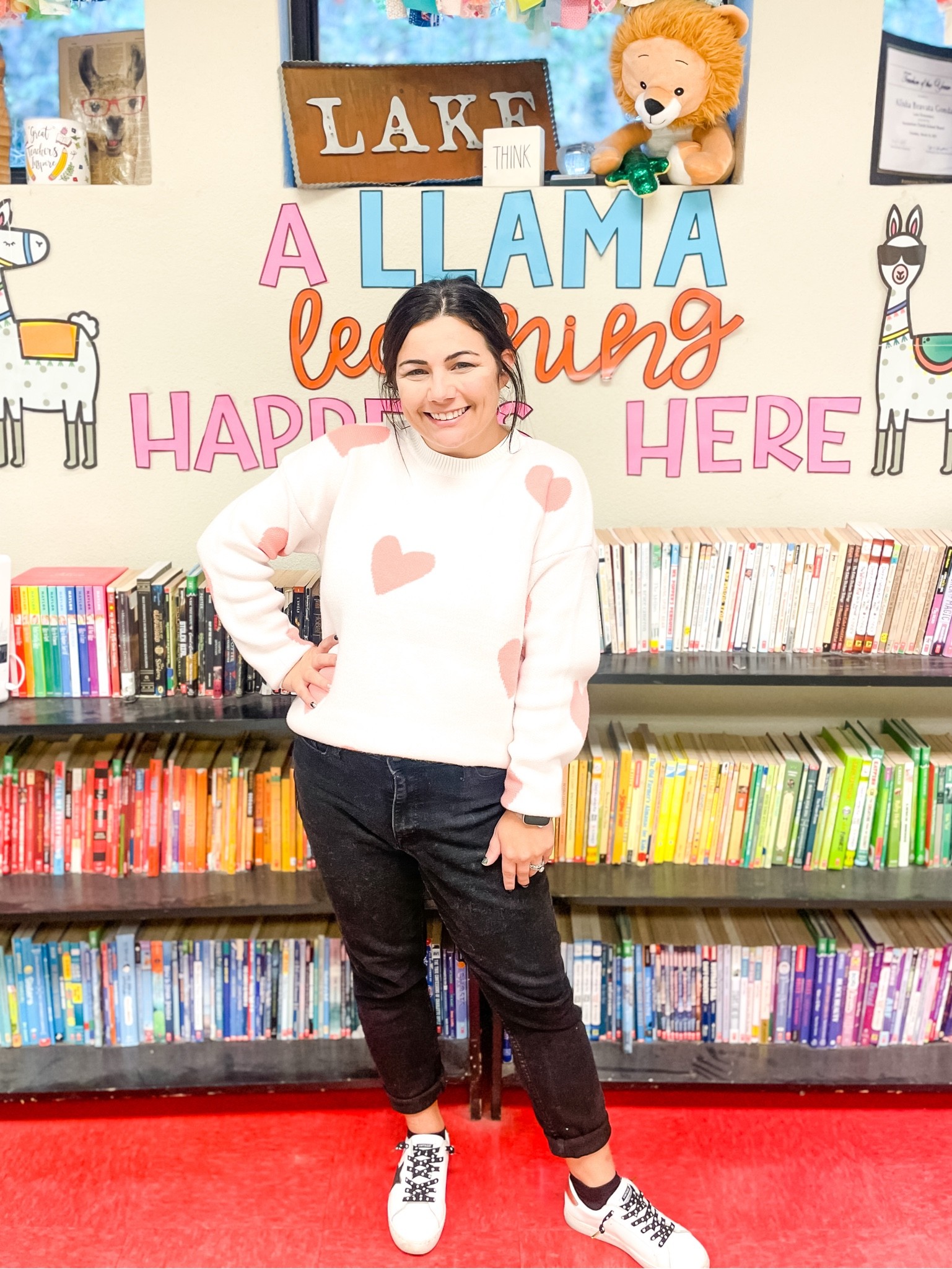 It’s SWEATER WEATHER in Louisiana! I know it’s a shocker, but tonight’s low is 39 degrees! This is unheard of in a Louisiana for October! Next week, might be back in the upper 80s, but for this week I’ll enjoy it! 

This pinkish heart sweater is from Dreamers by Debut and I purchased it from Walmart online! It is so soft and the comfiest sweater ever! I highly recommend anything from Dreamers by Debut! They have quite a few different options on Walmart. 

🛍To Shop my Outfits 🛍 
1. Click the Link in my Bio 
2. Click”Shop my Outfits - LIKEtoKNOW.it”
3. Download the @shop.ltk app!
4. Follow @styleteachrepeat
5. Click the link in my stories!

Work Wear | Teacher Fashion | Teacher Outfits | Fashion | Teacher Style | Petite Fashion | Petite Style | Walmart Fashion | Old Navy Fashion | OOTD | Walmart Fashion 

#LTKunder50 #LTKstyletip #LTKSeasonal