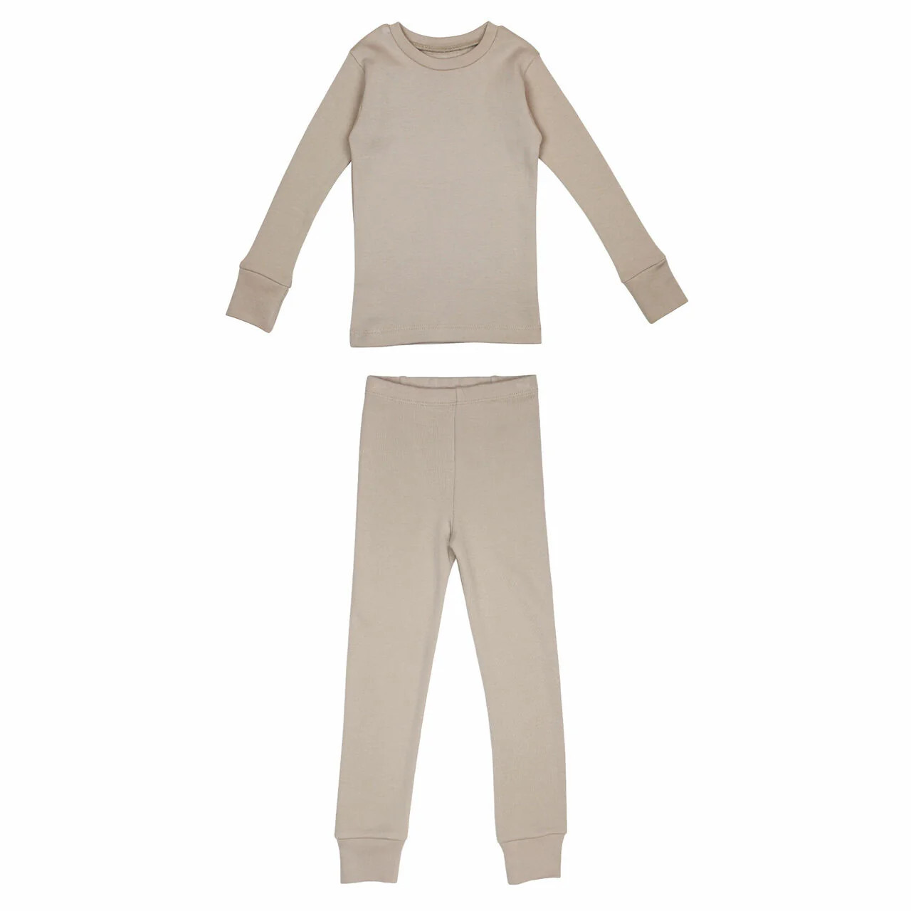 Kids' Organic L-Sleeve PJ Set in Oatmeal | L'ovedbaby