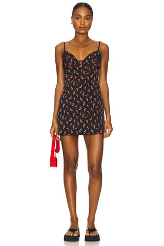 MORE TO COME Poppie Mini Dress in Black Floral from Revolve.com | Revolve Clothing (Global)