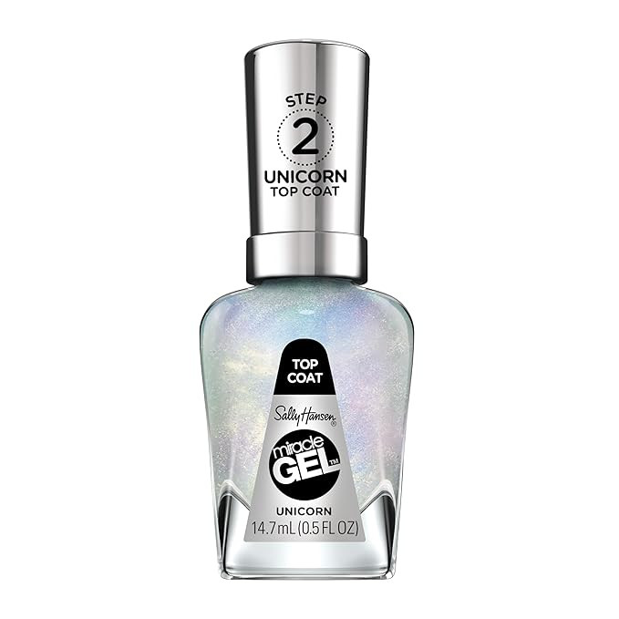 Sally Hansen Miracle Gel™, Unicorn Top Coat, Long Lasting, Gel-Like Formula, No UV Lamp Needed,... | Amazon (US)
