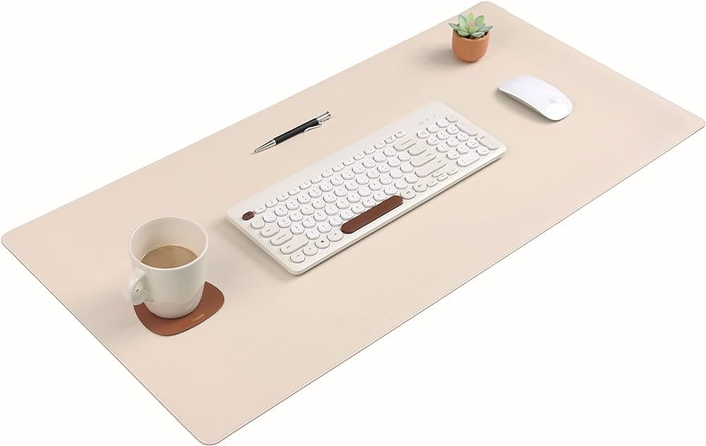 NODITO Dual-Sided Leather Desk Pad,Blotter for Laptop Computer,Mouse Pad,Writing,Drawing,Arts and... | Amazon (US)