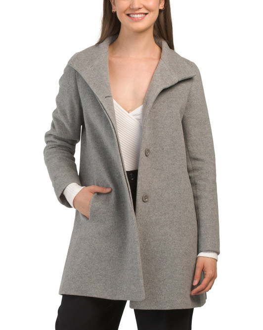 Made In Italy Wool Blend Short Coat | TJ Maxx