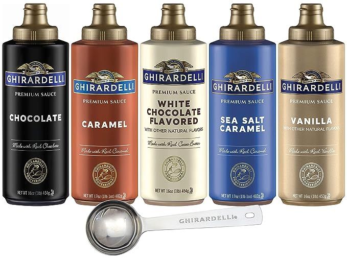 Ghirardelli - 16 Ounce Black Label, 16 Ounce Vanilla, 16 Ounce White, 17 Ounce Caramel, 17 Ounce ... | Amazon (US)