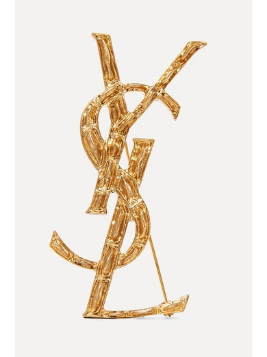 Saint Laurent - Gold-tone Brooch | NET-A-PORTER (US)