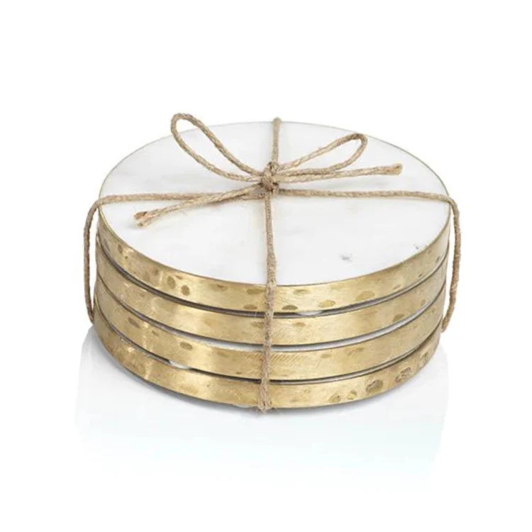 Marble Round Coasters | Modern Locke