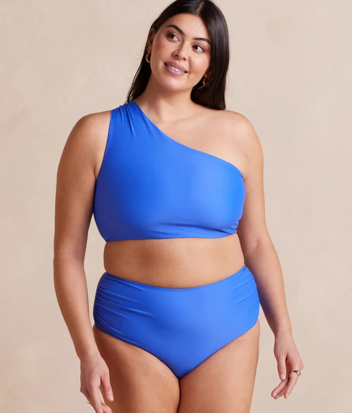 The Ruched High Leg High Rise Bottom | SummerSalt