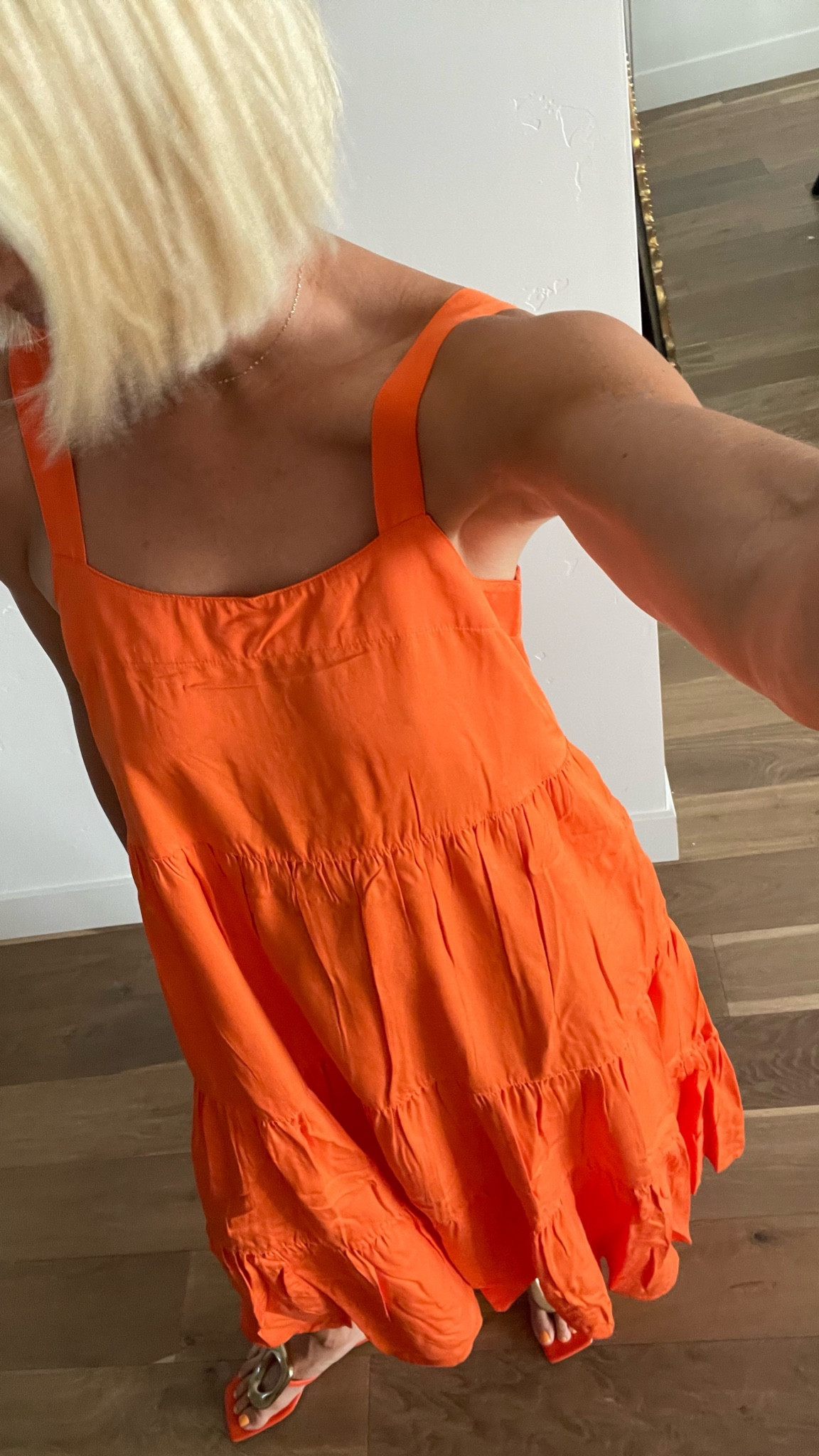 Tiered maxi dress with adjustable straps! 15+ colors! V impressed with the fabric quality. I would suggest sizing down if you’re smaller on top.
Sandals sold out in orange, but more colors 

#LTKSeasonal #LTKFind #LTKunder100