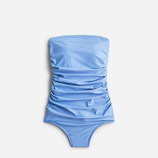 Ruched bandeau one-piece | J. Crew US