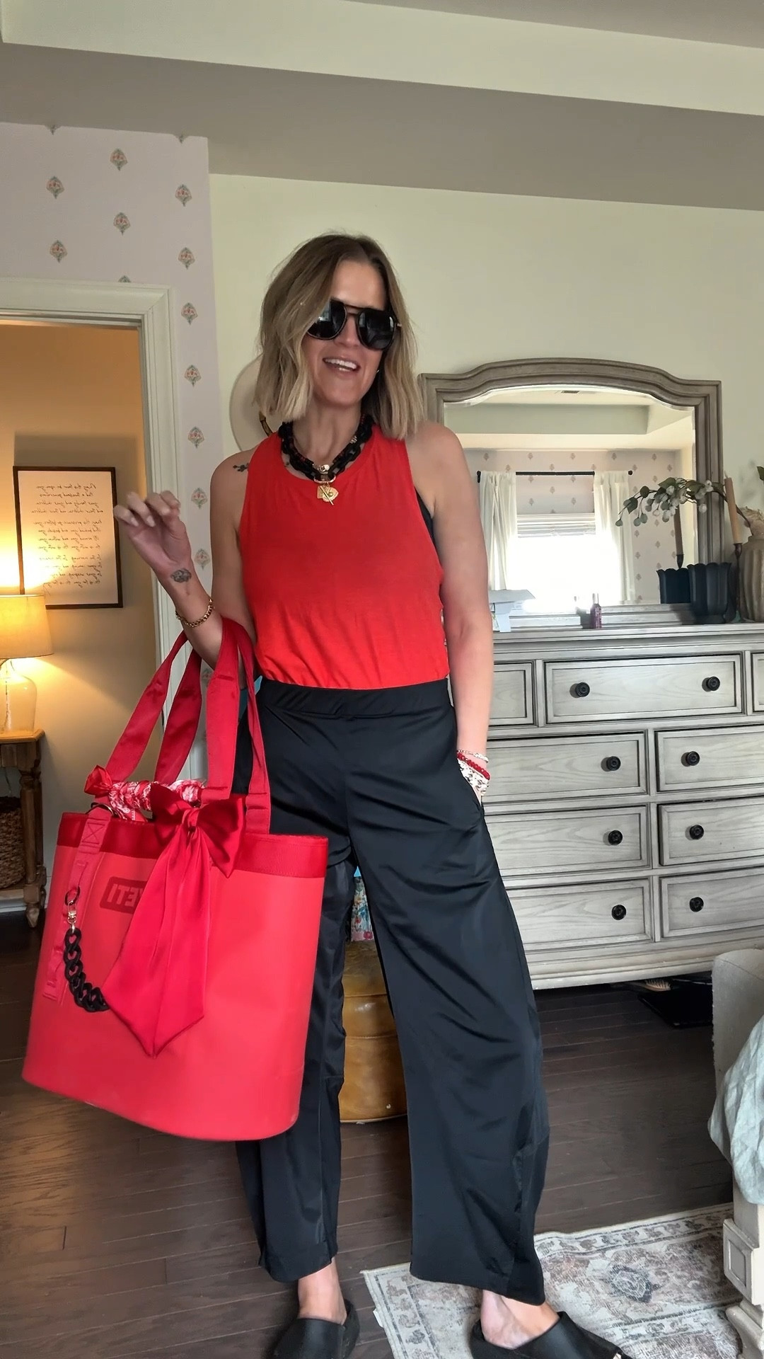 Baseball mom outfit Inspo ⚾️ 

Game day outfit, Sports mom, ballpark, boy mom

Necklaces are from HIVEdesigns Code EMILY15 

#LTKmomlife #LTKootd #LTKSeasonal