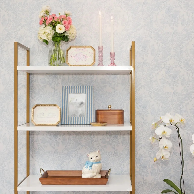 Mainstays Wooden Decorative Tabletop Capsule Box with Gold Knob | Walmart (US)