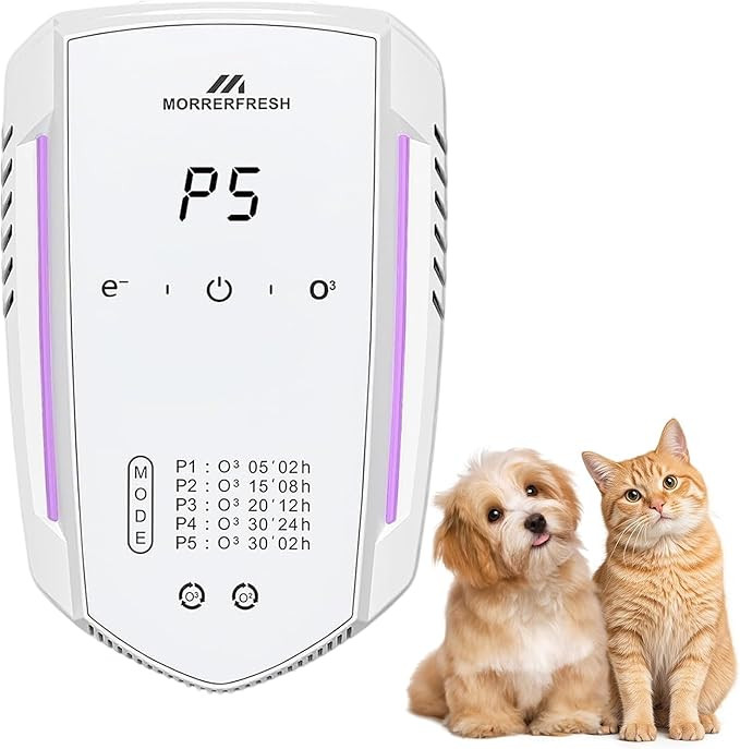 Ozone Odor Eliminator for Strong Odor 99% Cat Litter Deodorizer Dog Poof Odor Removal Air Ionizer... | Amazon (US)