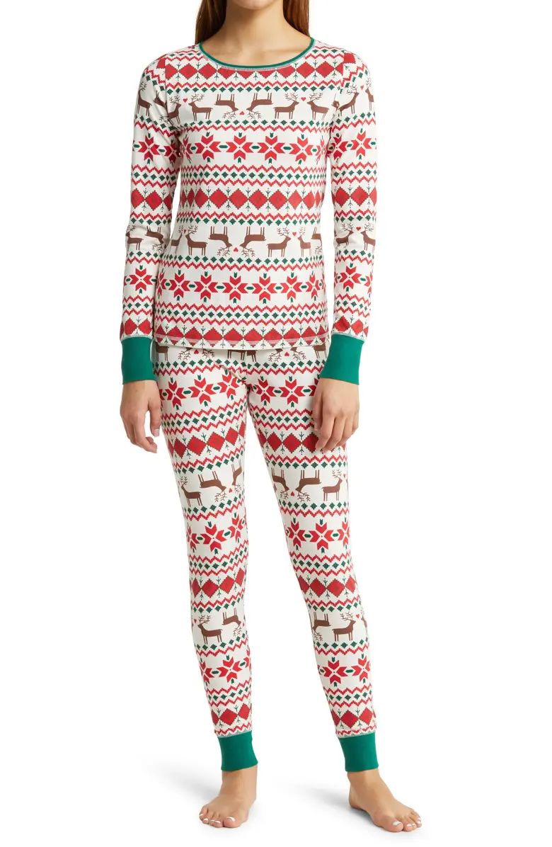Matching Family Moments Print Tight Fit Pajamas | Nordstrom