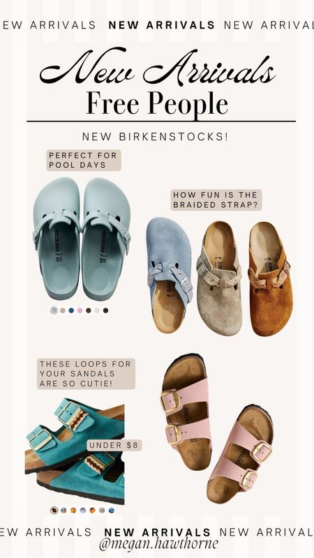 New Birkenstock styles at free people! Loving the fun colors and braided straps for summer! 

#LTKSeasonal #LTKStyleTip