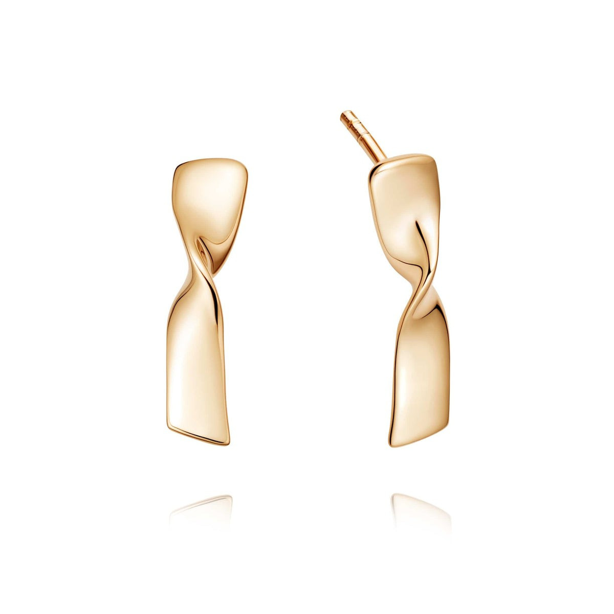 Estée Lalonde Flow Stud Earrings 18ct Gold Plate | Daisy London Jewellery