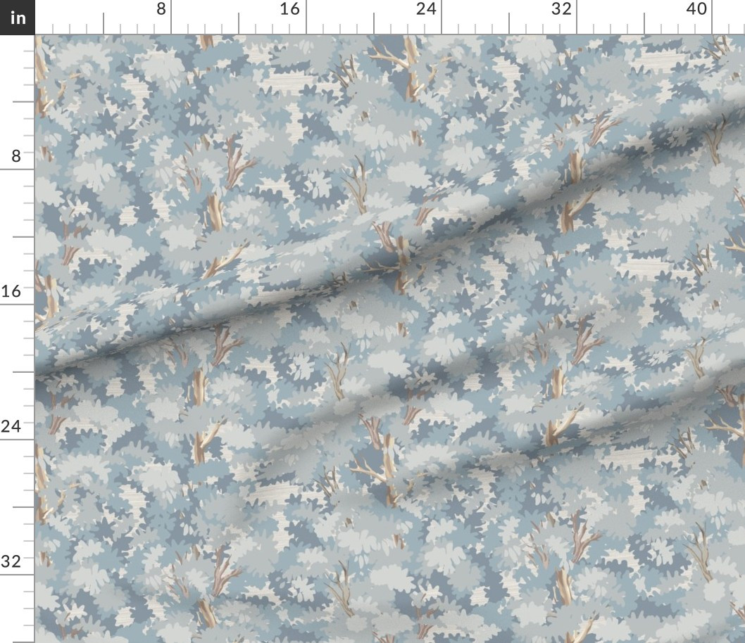 Murphy s Trees on Agreeable Gray Grasscloth Wallpaper New Fabric | Spoonflower | Spoonflower