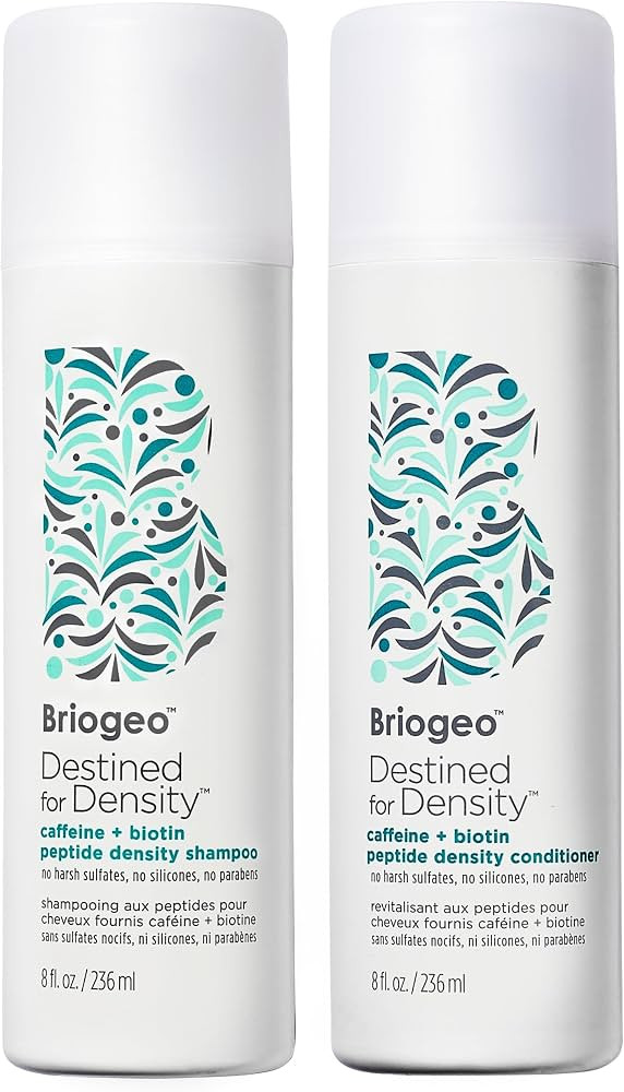 Briogeo Destinado a densidad Cafeína + Biotina Peptide Densidad de Champú y Acondicionador, Aum... | Amazon (US)