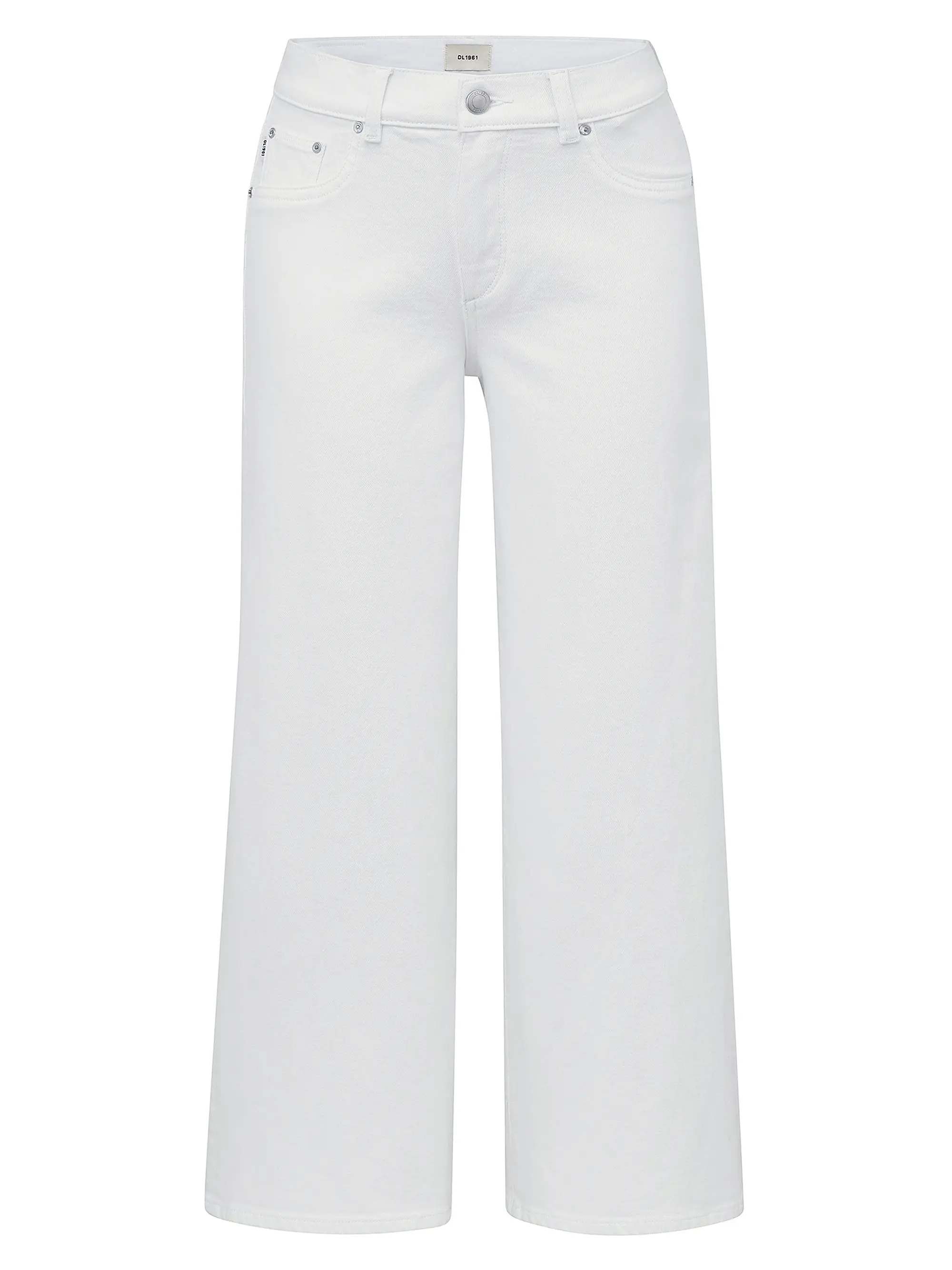 Hepburn Wide Leg Mid Rise Ankle Jeans | Saks Fifth Avenue
