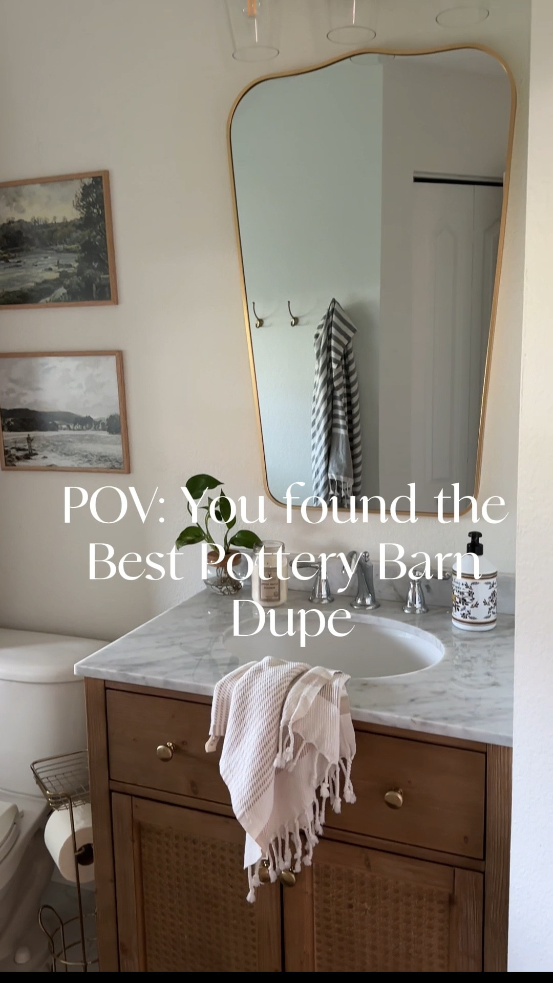 🚨Dupe alert🚨 

Can’t say enough good things about this vanity! Such a high quality piece for well over half the price you would pay at PB. Includes the real marble top!




#vanityinspo #lookforless #potterybarndupe #potterybarnvanitydupe #vanitylookforless #bathroomreno #bathroomupdate #bathroominspo #neutralbathroomideas

#LTKHome