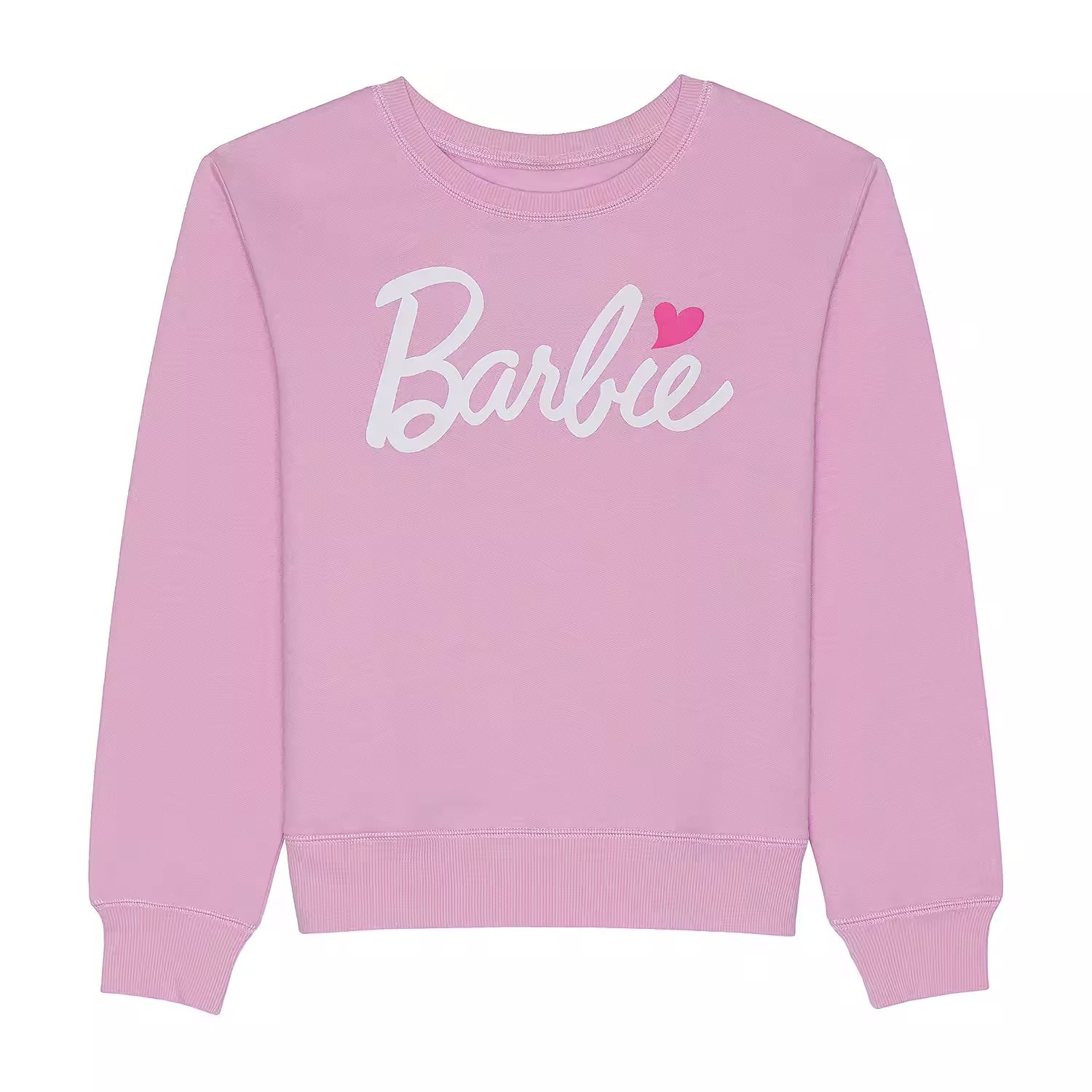 Little & Big Girls Crew Neck Long Sleeve Barbie Fleece Sweatshirt | JCPenney