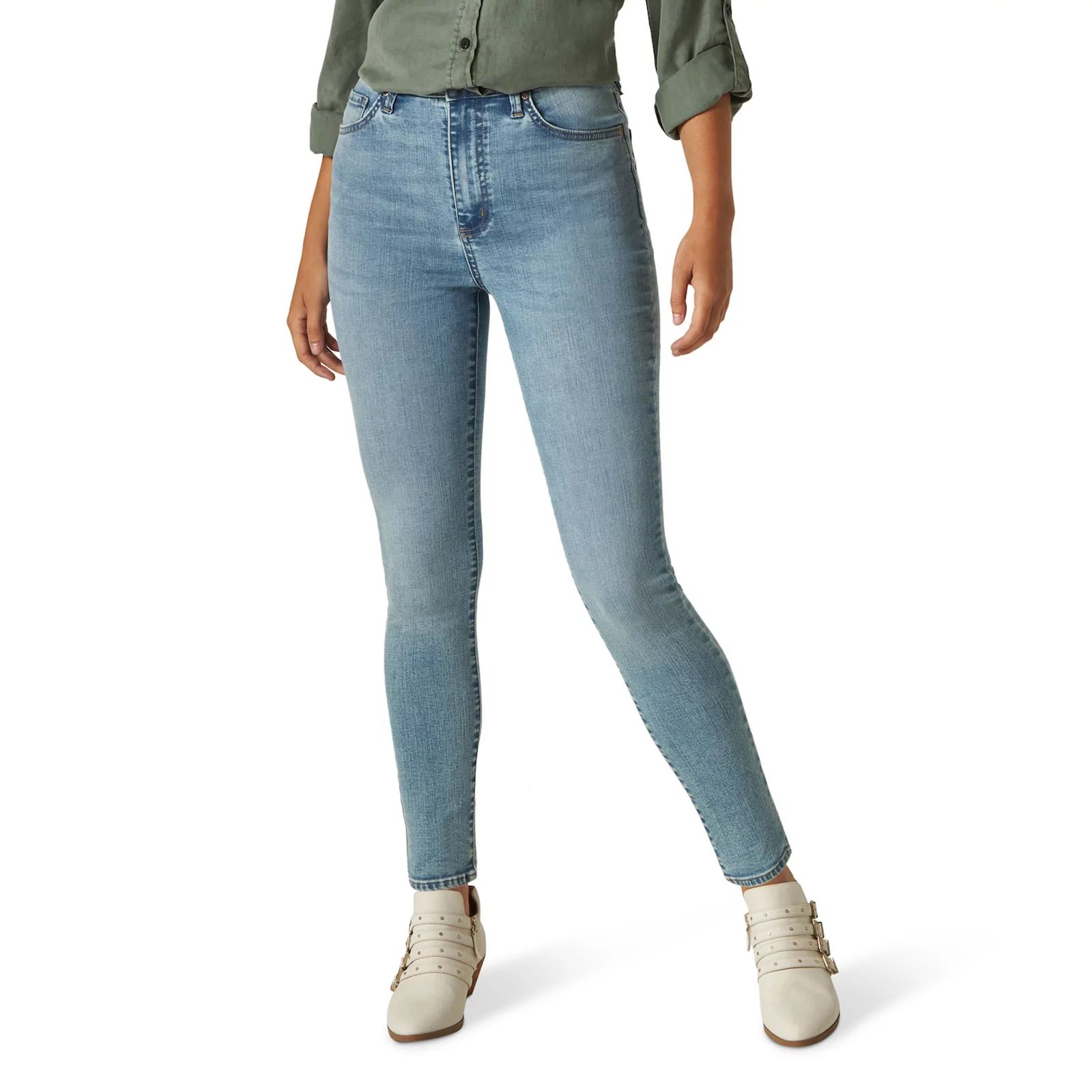 Women's Lee High-Rise Skinny Jeans, Size: 8 - Regular, Light Blue | Kohl's