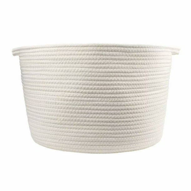 Orino Cotton Rope Storage Baskets with Handles, Soft Durable Laundry Baskets Nursery Hamper Organ... | Walmart (US)