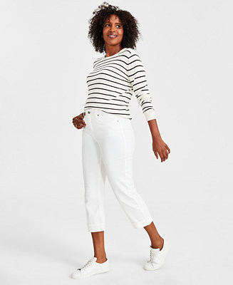 Women's Mid-Rise Curvy Capri Jeans | Macy's