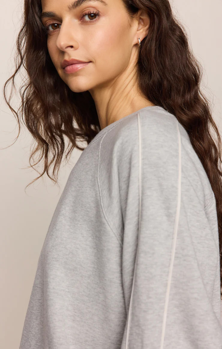 Sport Stripe Boyfriend Knit Terry Sweatshirt | Z Supply