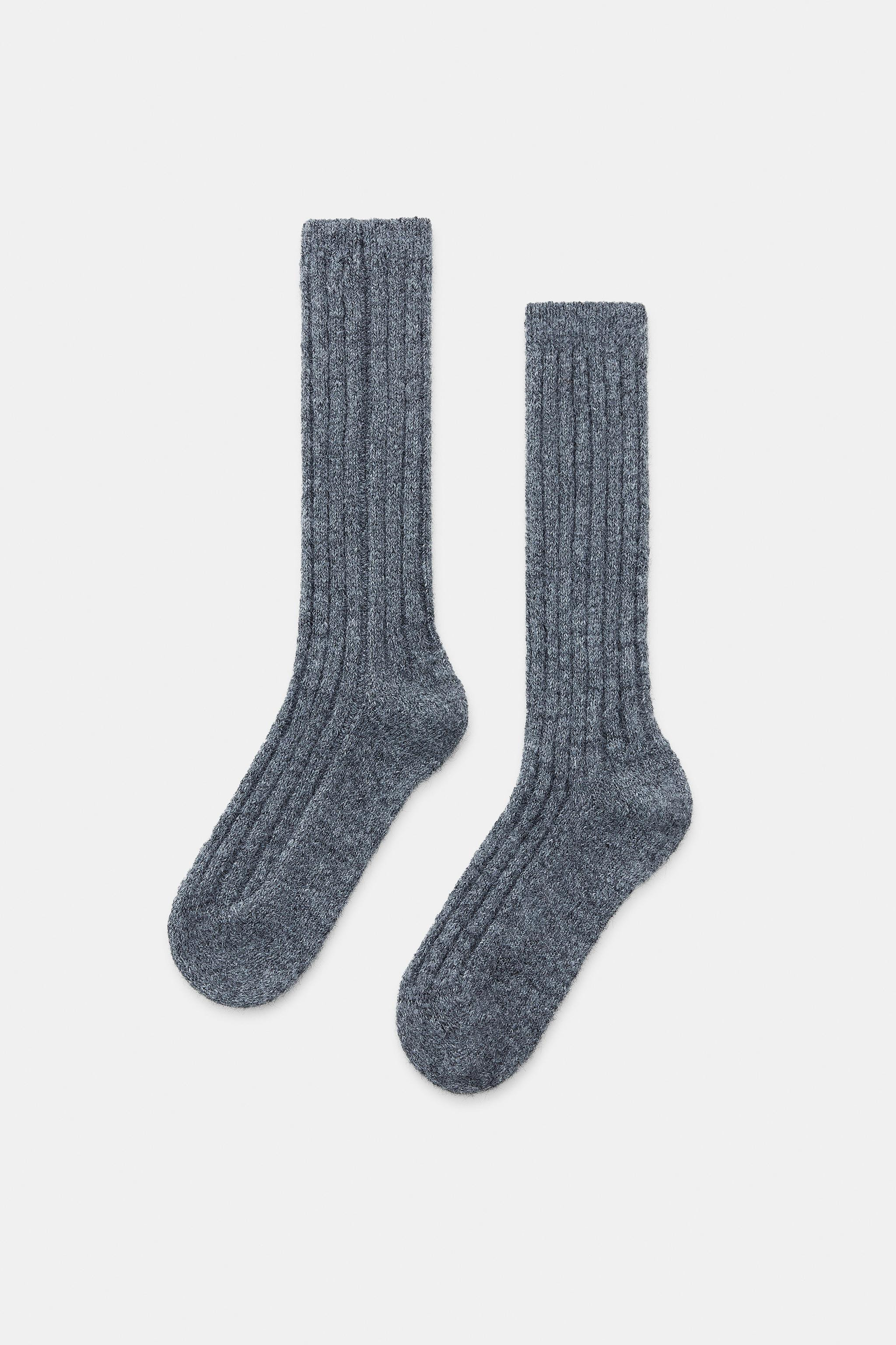 RIB KNIT LONG SOCKS | Zara US