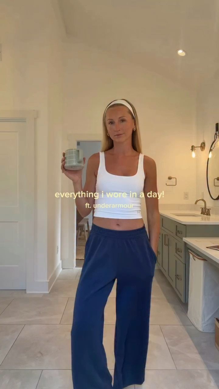 everything I wore in a day! allll @underarmour @underarmourwomen & they gave us a 20% off code (ABBY20) till 6/26! #underarmourpartner