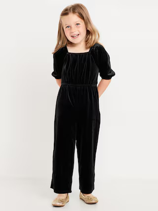 Velvet Back-Bow Jumpsuit for Toddler Girls | Old Navy (US)