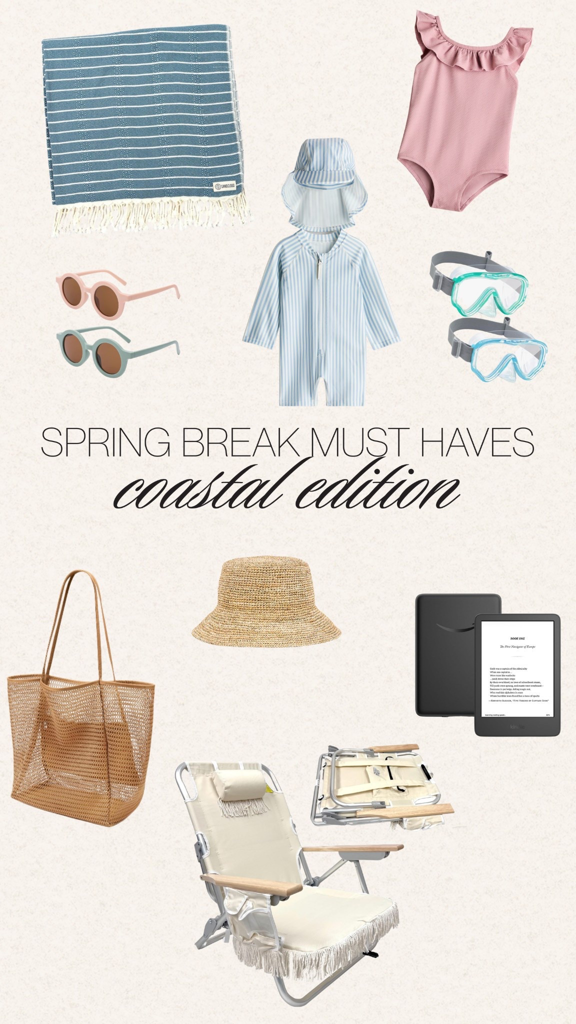 Spring break must haves coastal edition: beach outfits, swimsuits, sandals, sun hats & vacation essentials for the family.

#LTKKids #LTKmomlife #LTKTravel