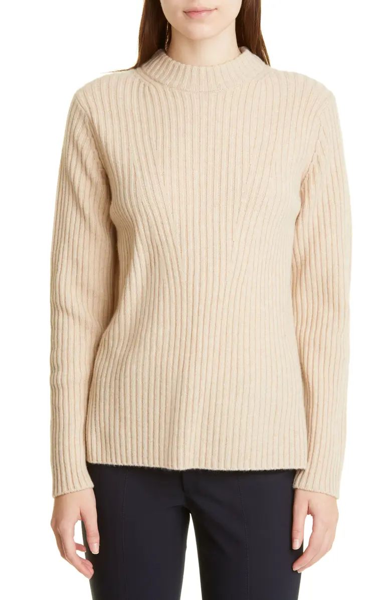 Wool & Cashmere Rib Tunic Sweater | Nordstrom
