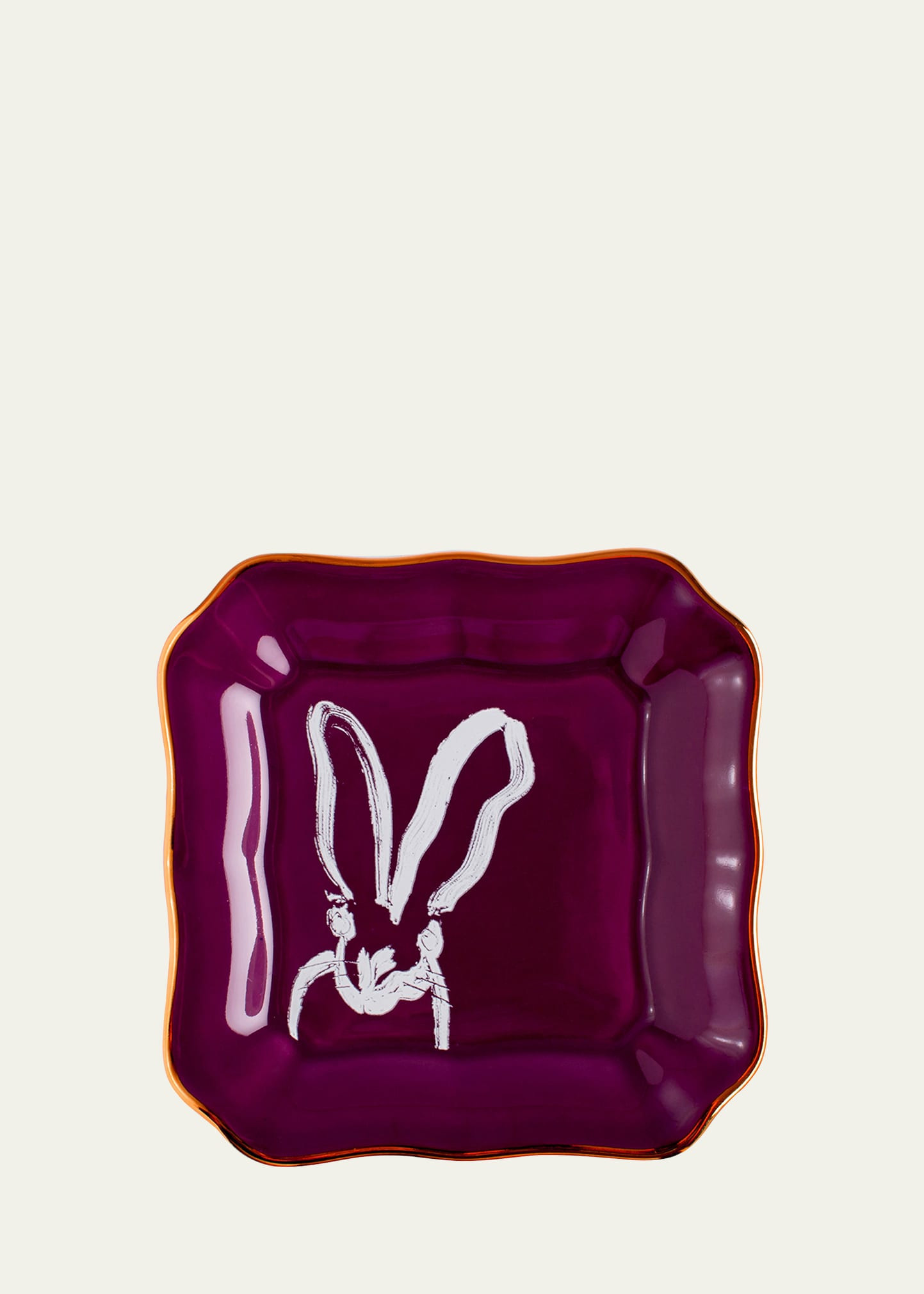 Hunt Slonem Aubergine Portrait Plate | Bergdorf Goodman