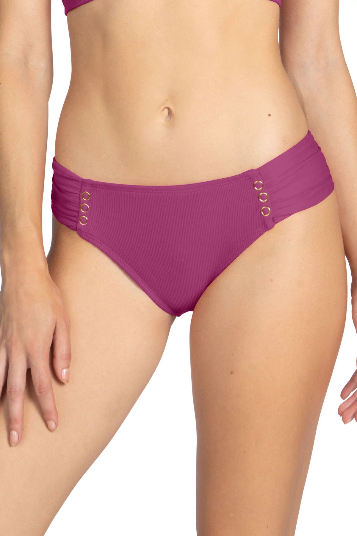 Amy Ribbed Tab Side Hipster Bikini Bottom | Everything But Water