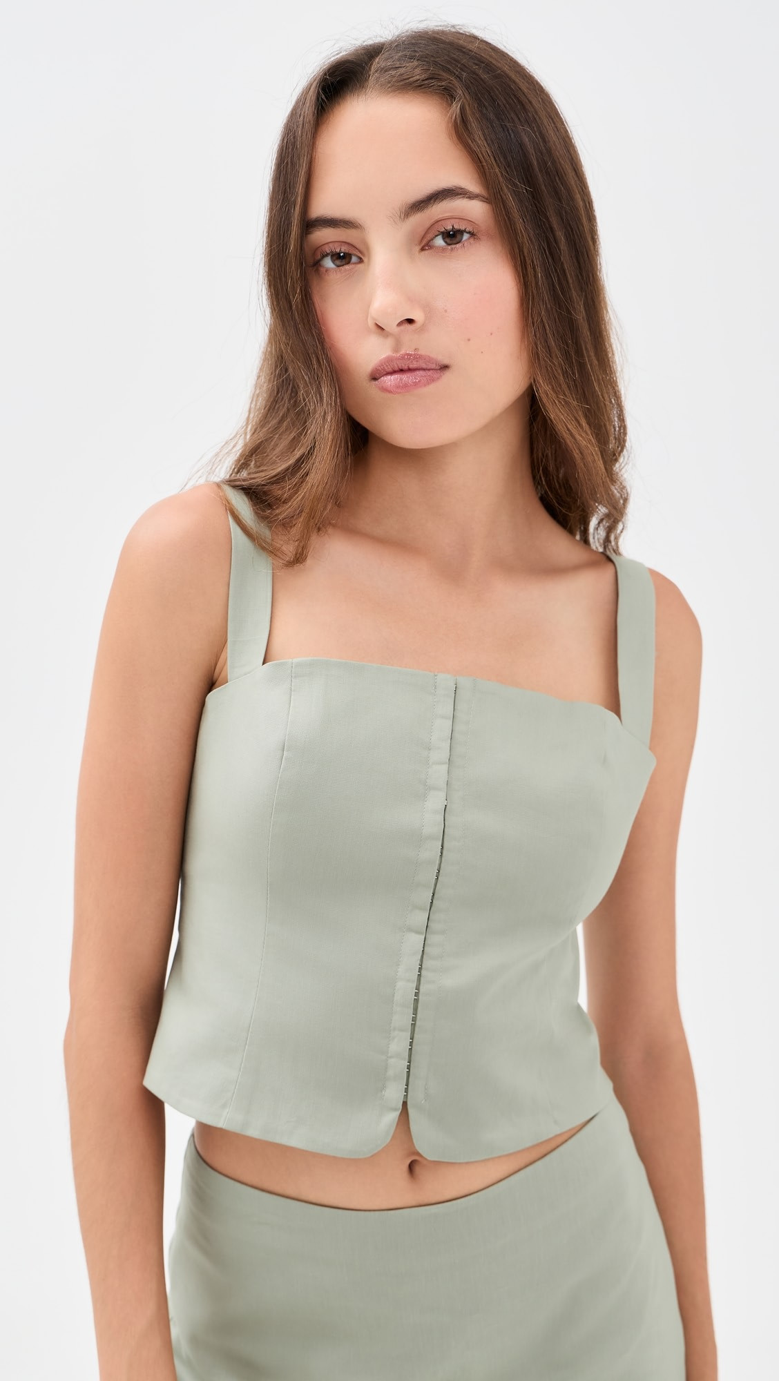 The Linen Corset | Shopbop
