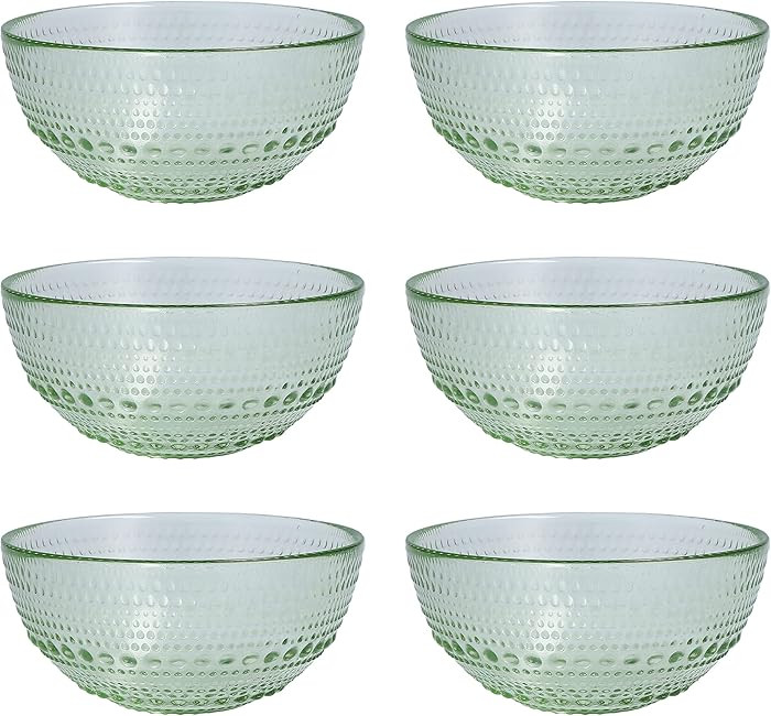 Fortessa Jupiter Vintage Glassware Collection 5 Inch Cereal Salad Dessert Snack All-Purpose Bowl ... | Amazon (US)