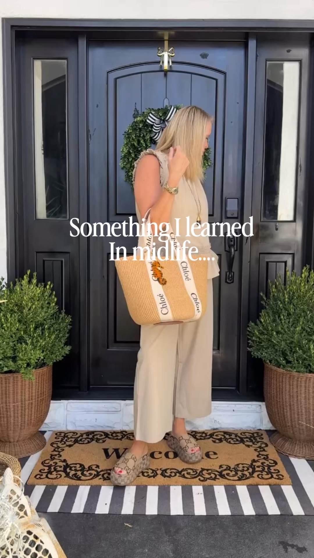 Affordable two piece set- perfect for now and lay in the fall🍂

How cute is the ruffle peplum tank top with ruffle trim detail and wide leg pant with pockets.
Fits tts and some in a couple colors & print

wide leg pant with pockets.
Fits tts and some in a couple colors & print

Cute to wear now and layer for fall🍁🍂

Paired with a pendant necklace
Gucci platform slide sandals

My best selling Chloe basket tote- I have used this bag for 3-4 seasons and it’s great for travel/the beach and pool 

Sea horse and sea shell charms clip onto any bag 

Gold hoops gold paper clip chain necklace and custome name necklace

Cute to wear now and layer for fall🍁🍂


Affordable sets/ midlife/ midlife style/ midlife knowledge

#LTKdayinmylife #LTKootd #LTKOver40