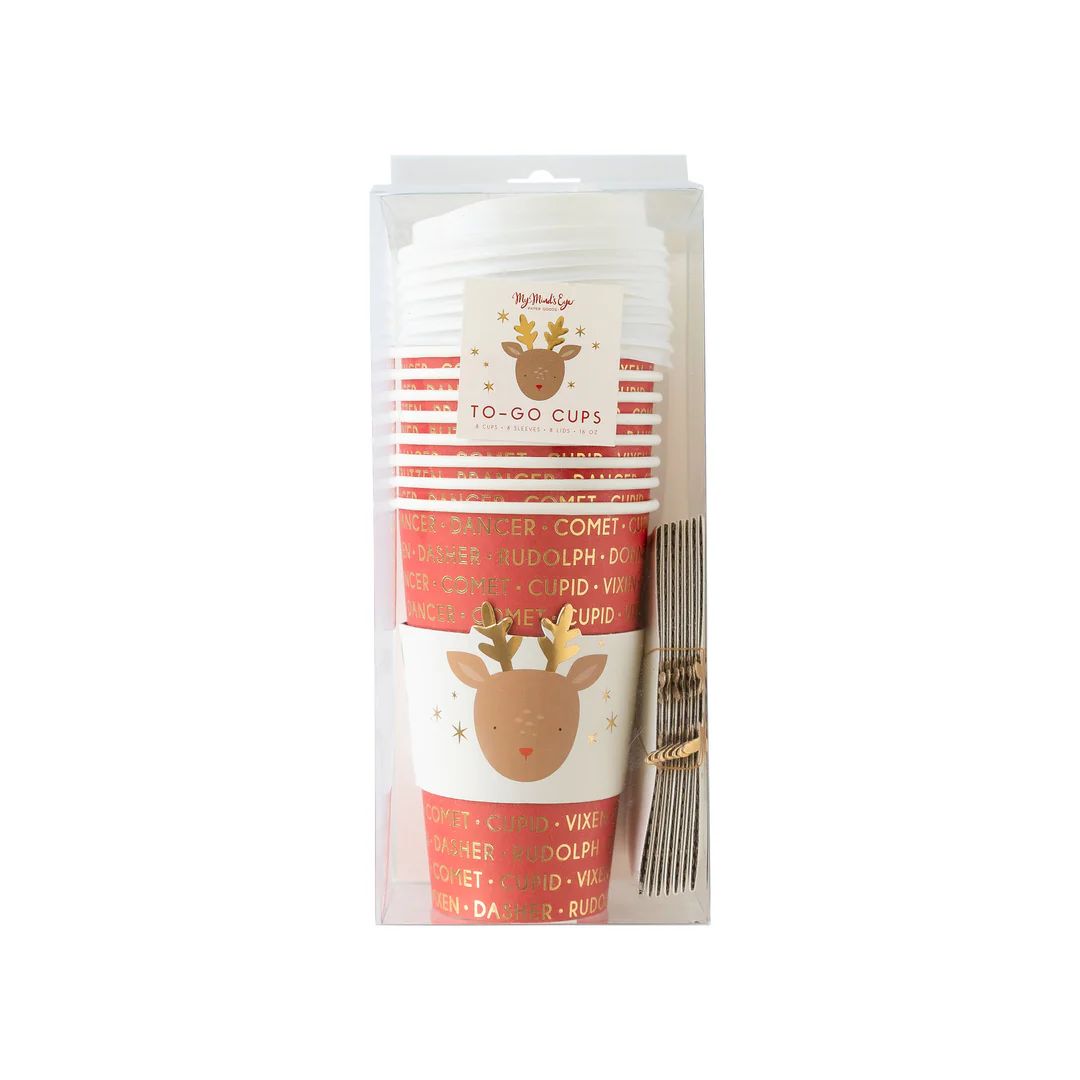 Reindeer Games To-Go Cups 8 ct | My Mind's Eye