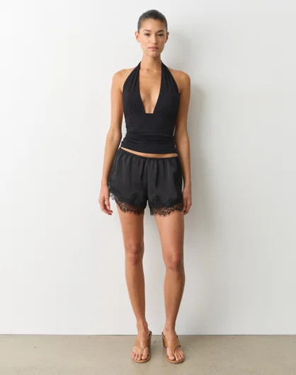 Lace Trim Satin Short | Glassons (Australia)