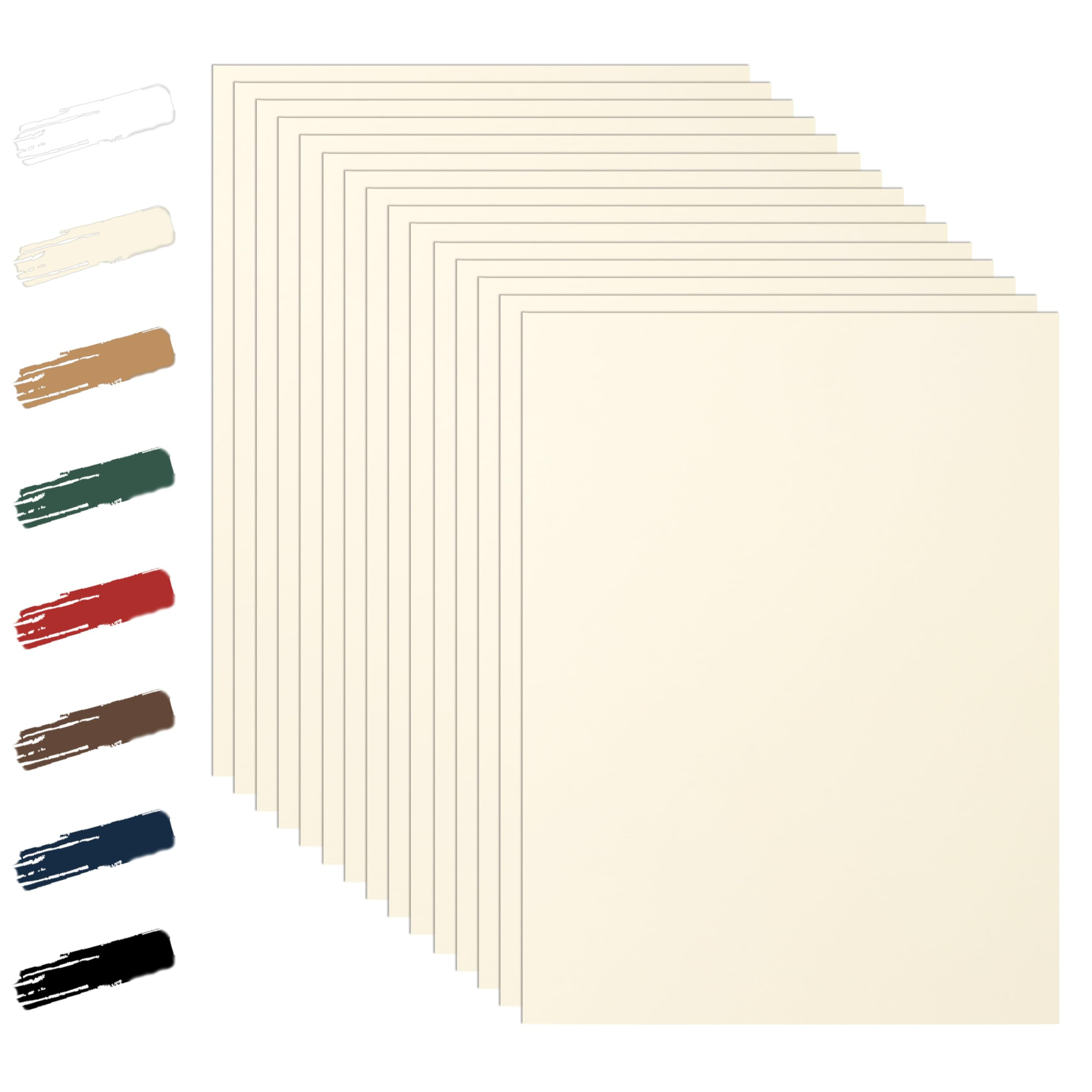 28 Sheets Cream Cardstock 8.5 x 11 Ivory Paper, 250gsm/92lb Premium Off White Paper Card Stock fo... | Amazon (US)