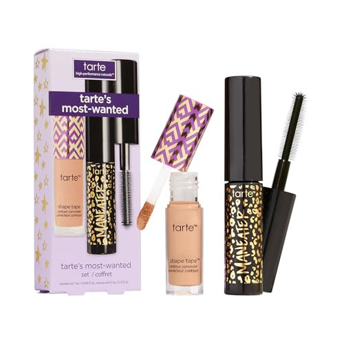 tarte icons shape tape concealer & maracuja juicy lip duo – Full Coverage Concealer with Hydrating Nourishing Lip Gloss Balm, Vegan & Cruelty-Free, travel size, 29N light-medium | Amazon (US)
