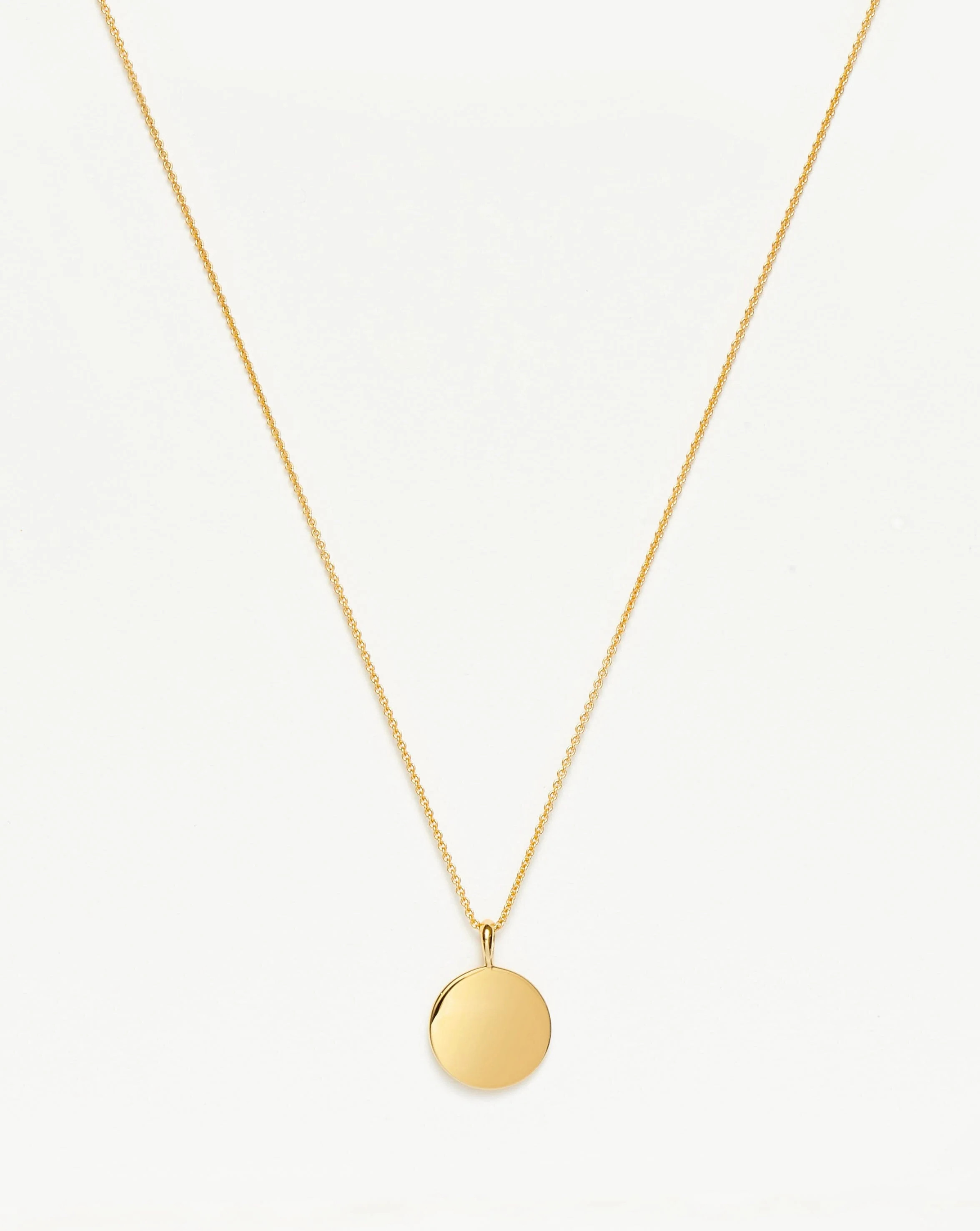 Engravable Round Necklace | Missoma UK